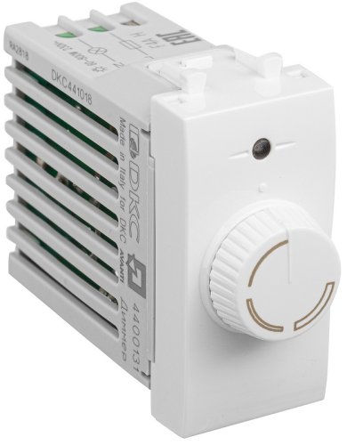 Светорегулятор поворотно-нажимной модульный DKC Avanti 1-м. 1 мод. 60–800Вт белое облако фото Светорегулятор поворотно-нажимной модульный DKC Avanti 1-м. 1 мод. 60–800Вт белое облако картинка